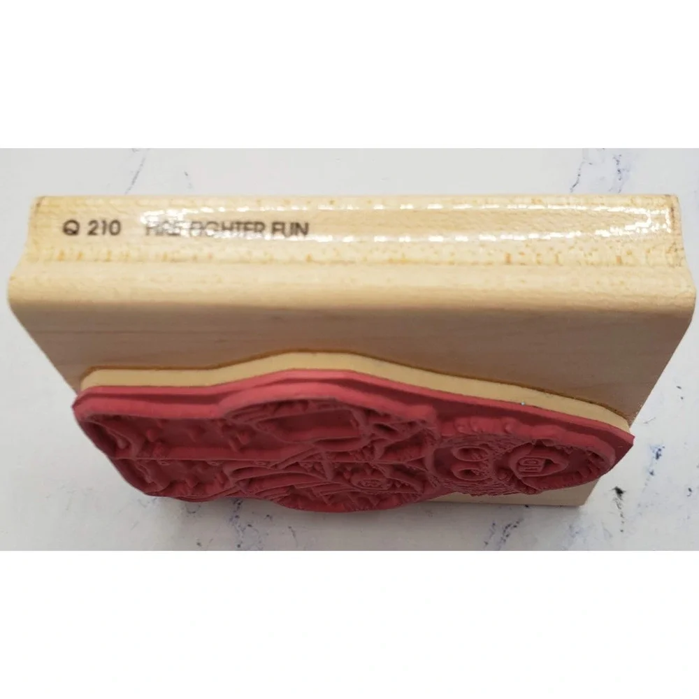 DOTS Firefighter Fun Fireman First Responder Firefighter Q210 Rubber Stamp
